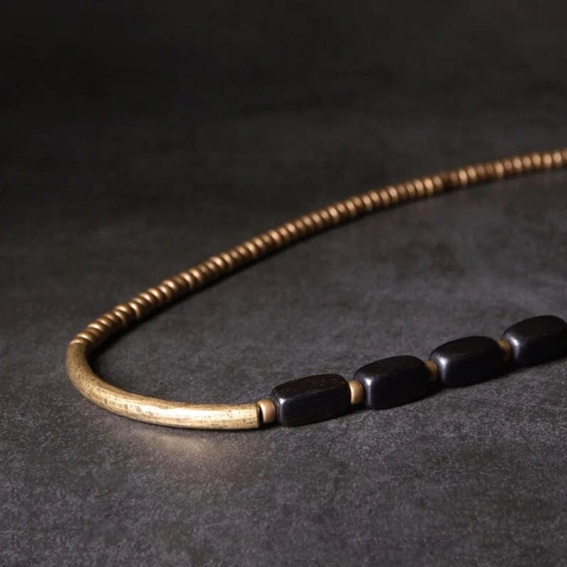 Vikara - Bracelet Tibétain en Laiton et Ébène