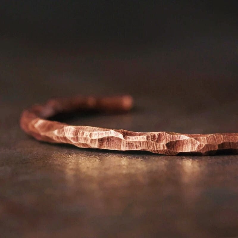 Bracelet en cuivre martelé