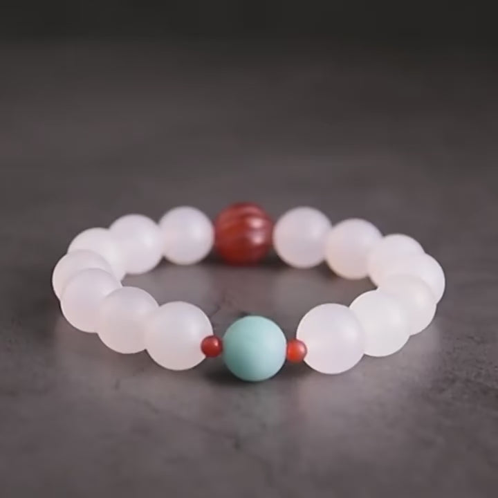 Bracelet tibétain en Agate kamala